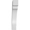 Ekena Millwork 5 1/2-in. W x 26-in. D x 34-in. H Merced Architectural Grade PVC Knee Brace BRCP055X26X34MRC - alternate 6
